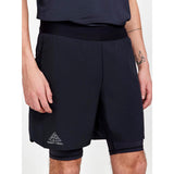 PRO Trail 2in1 Shorts M-Black