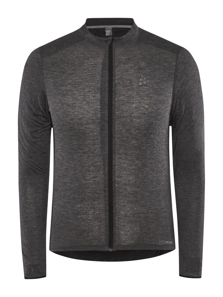 CORE Bike Essence Wool LS Jersey M-Noir Mélange