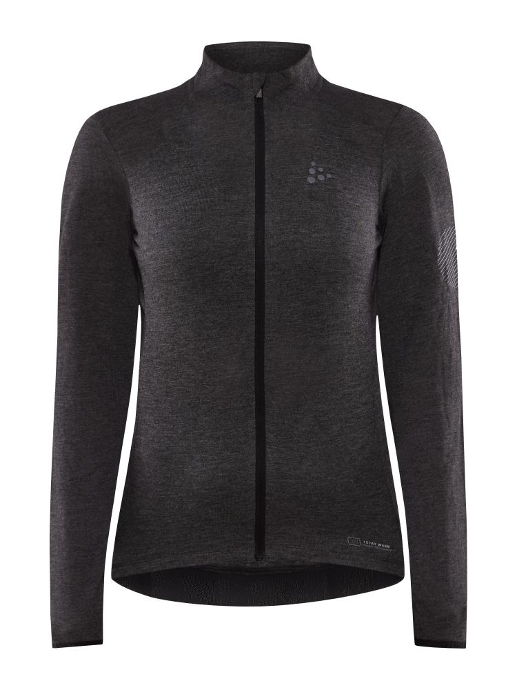 CORE Bike Essence Wool LS Jersey W-Black Melange