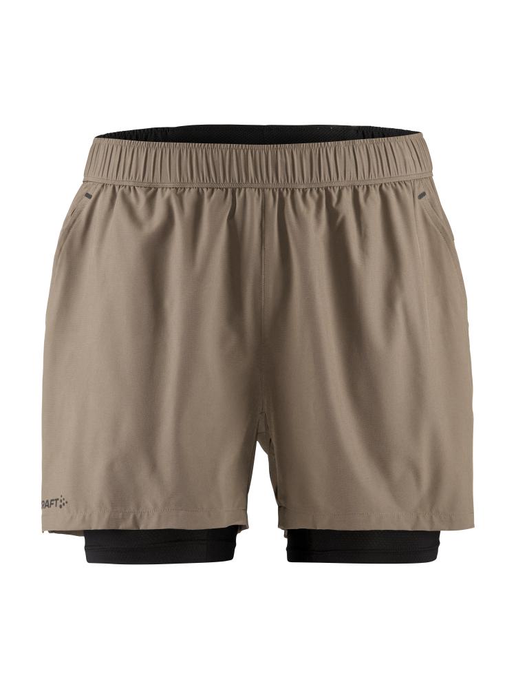 ADV Essence 2-In-1 Short Stretch M-Dk Clay