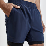 ADV Essence Short 2-en-1 Stretch M-BleuBleu foncé