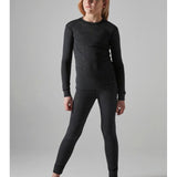 CORE Wool Merino Set Jr-Black Melange