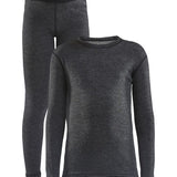 CORE Wool Merino Set Jr-Black Melange