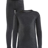 CORE Wool Merino Set Jr-Black Melange