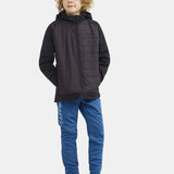 ADV Insulate XC Hood Jacket Jr-Black/Slate