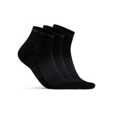 CORE Dry Mid Sock 3-Pack-Black