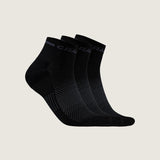Active Mid Sock 3-Pack-Black