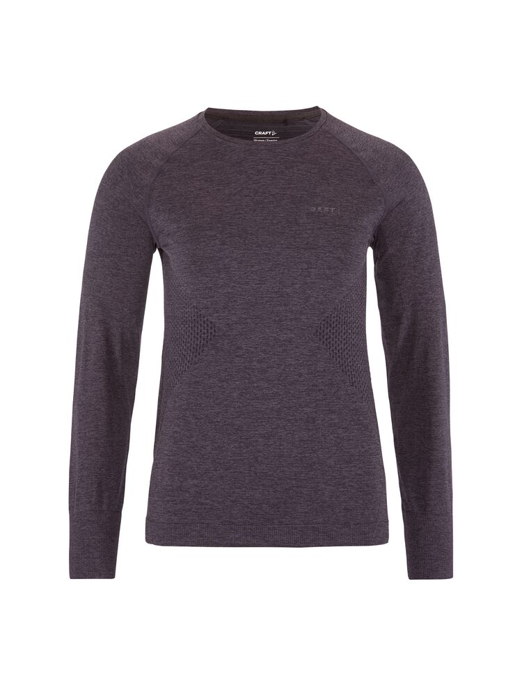 CORE Dry Active Comfort LS W-Dk Plum
