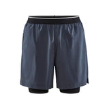 ADV Essence Perforated 2-in-1 Shorts M-Asphalt