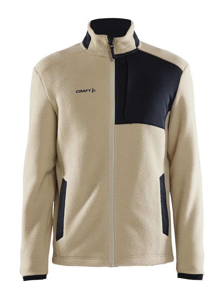 ADV Explore Pile Fleece Jacket M-Ecru/Noir