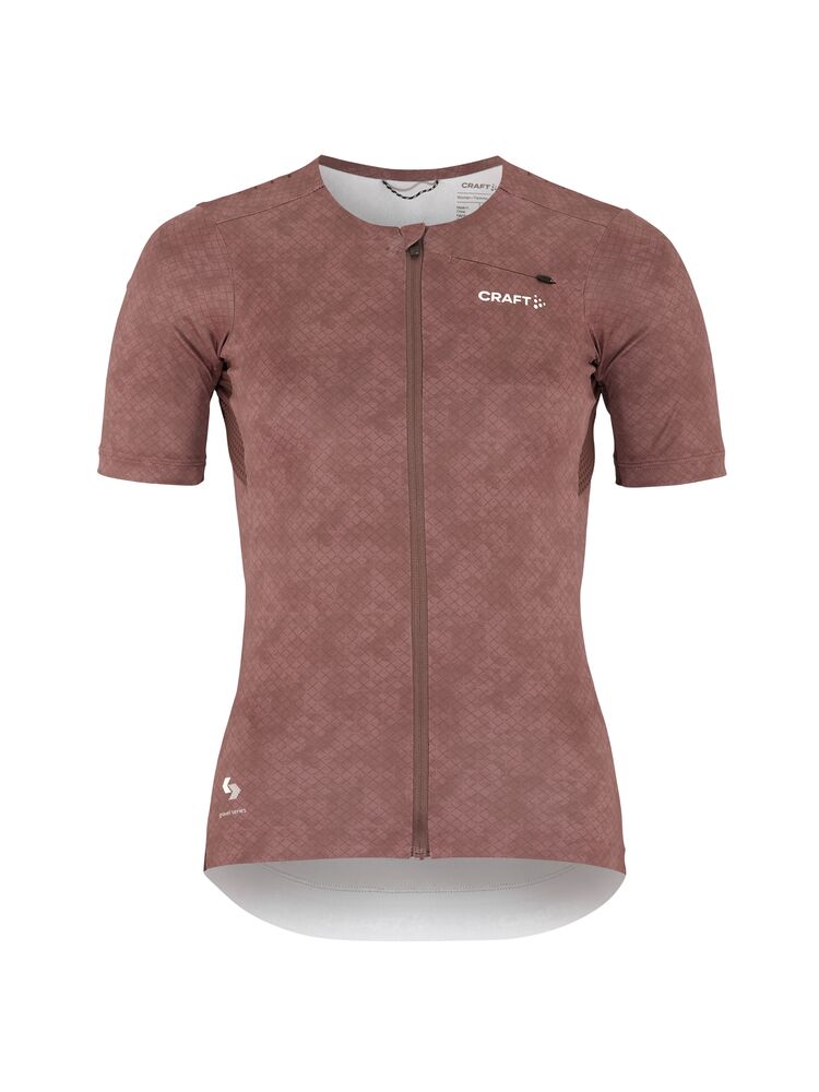 Maillot PRO Gravel SS W-Rose Brown/Multi