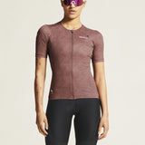 Maillot PRO Gravel SS W-Rose Brown/Multi