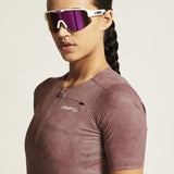 Maillot PRO Gravel SS W-Rose Brown/Multi
