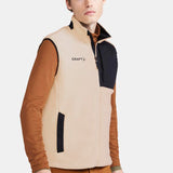 ADV Explore Pile Fleece Vest M-Ecru/Noir