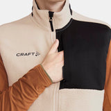 ADV Explore Pile Fleece Vest M-Ecru/Noir