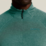 T-shirt à manches longues en laine, taille M - Peridot mélangé