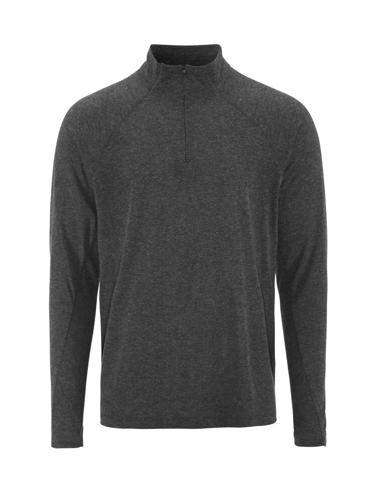 Wool LS Tee M-Black Melange