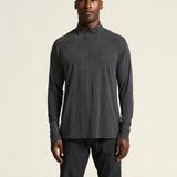 Wool LS Tee M-Black Melange