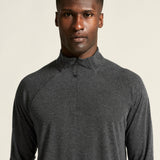Wool LS Tee M-Black Melange