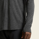 Wool LS Tee M-Black Melange