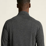 Wool LS Tee M-Black Melange