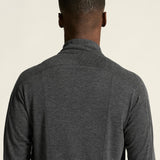 Wool LS Tee M-Black Melange