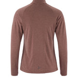 Wool LS Tee W-Rose Brown/Melange