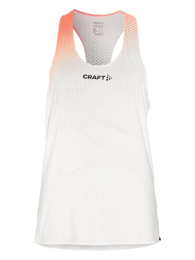 Race Day Singlet W-White/Multi