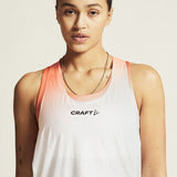 Race Day Singlet W-White/Multi