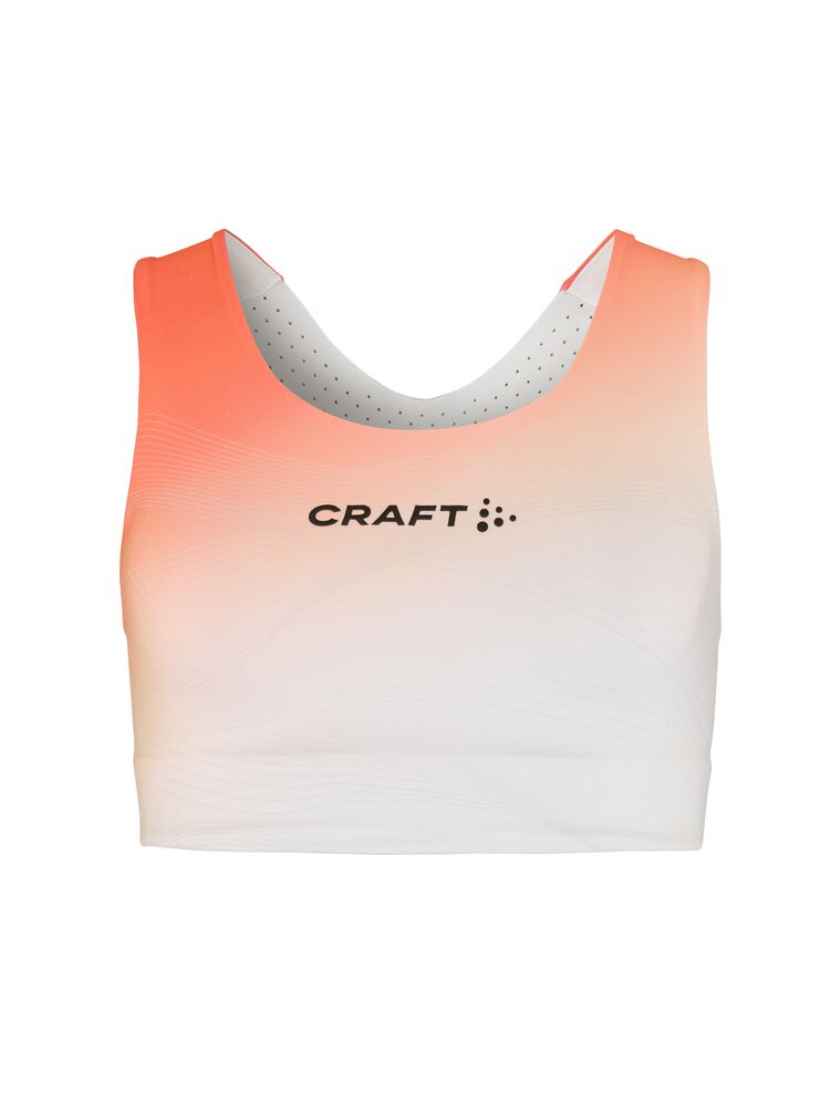 Race Day Sport Top W-White/Multi