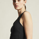 Collective Cropped Singlet W-Black