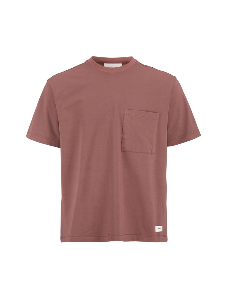 Collective - T-shirt SS décontracté M - Rose Brown
