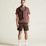 Collective - T-shirt SS décontracté M - Rose Brown