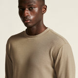 Wool Waffle RN M-Taupe