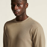 Wool Waffle RN M-Taupe