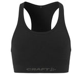Wool Seamless Bra W-Black