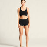 Wool Seamless Bra W-Black