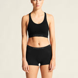Wool Seamless Bra W-Black