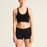 Wool Seamless Bra W-Black