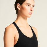 Wool Seamless Bra W-Black