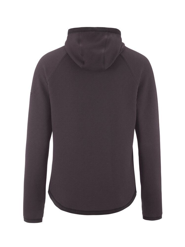 Grid Hood W-Dk Plum