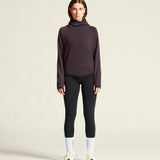 Grid Hood W-Dk Plum