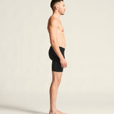 Wool Seamless Boxer 6-Inch M-Black