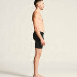 Wool Seamless Boxer 6-Inch M-Black
