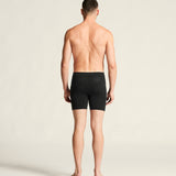 Wool Seamless Boxer 6-Inch M-Black