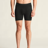 Wool Seamless Boxer 6-Inch M-Black