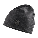 ADV Microfleece Ponytail Hat-Black Melange