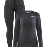 CORE Wool Merino Set W-Black Melange