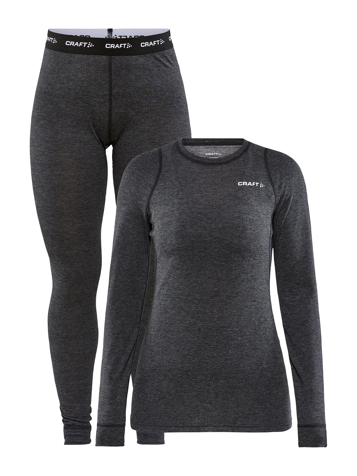 CORE Wool Merino Set W-Black Melange