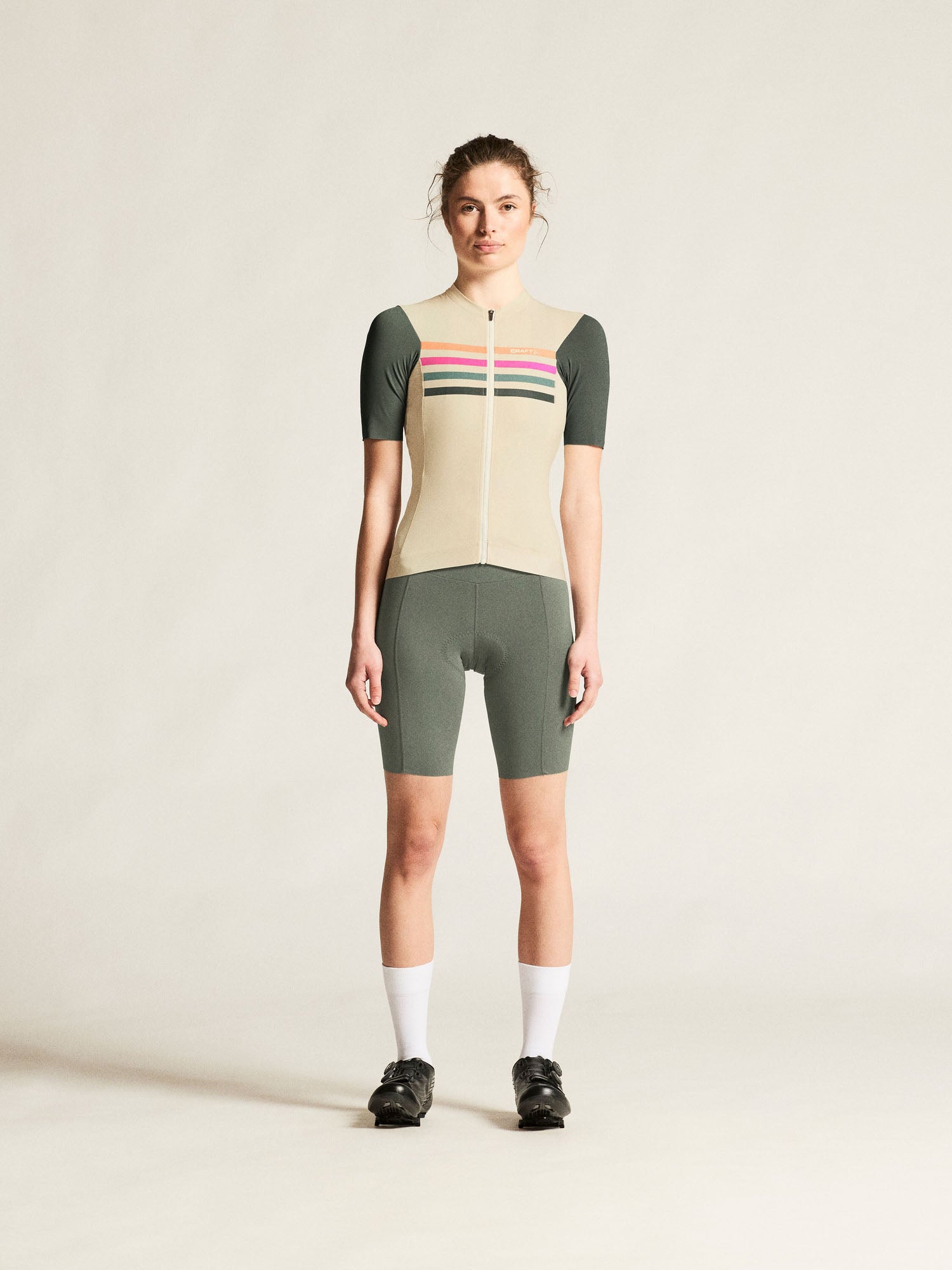 Maillot d'entraînement Endur W-Tofu/Vert